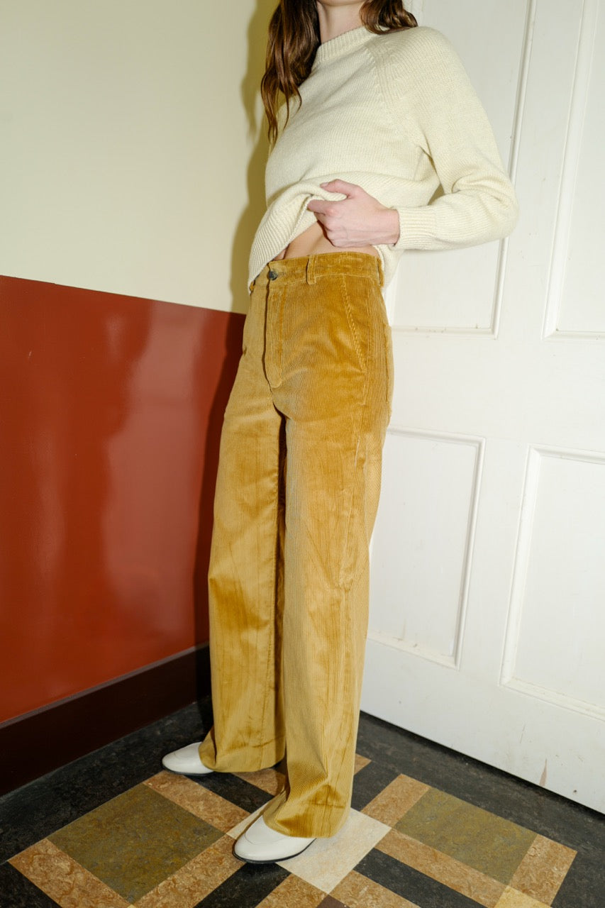 Vintage Straight Corduroy Trousers.