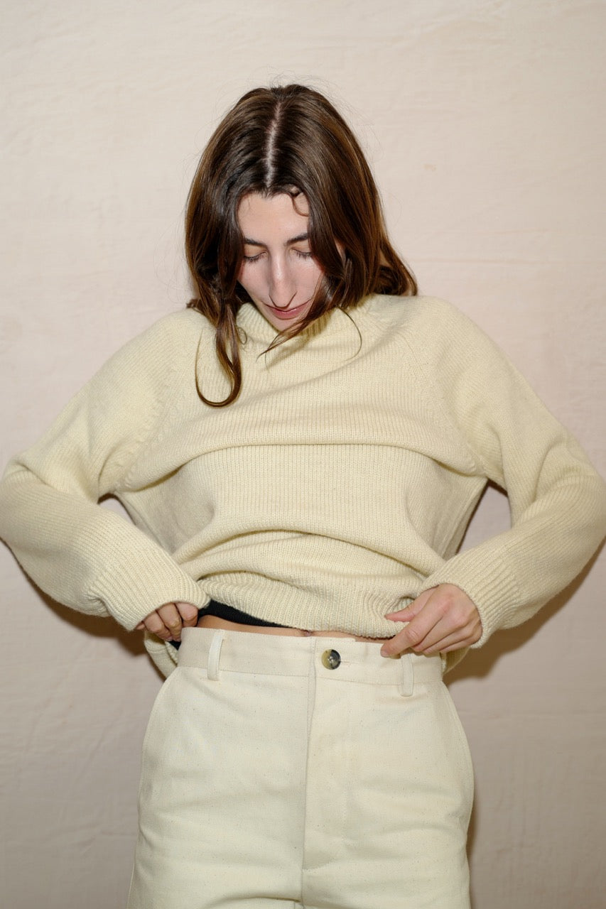 Fishmerman's Jumper in Ecru.